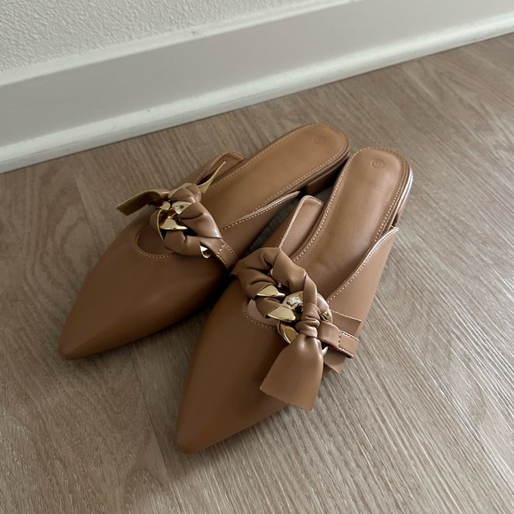 Fashare Shoes - Fashare Womens Mules Dress Shoes Backless Loafers Pointed